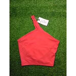 Reoria Women's Asymmetric One Shoulder Crop Top